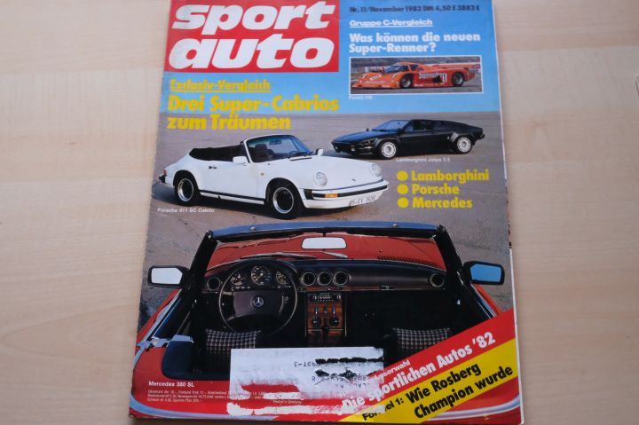 Deckblatt Sport Auto (11/1982)
